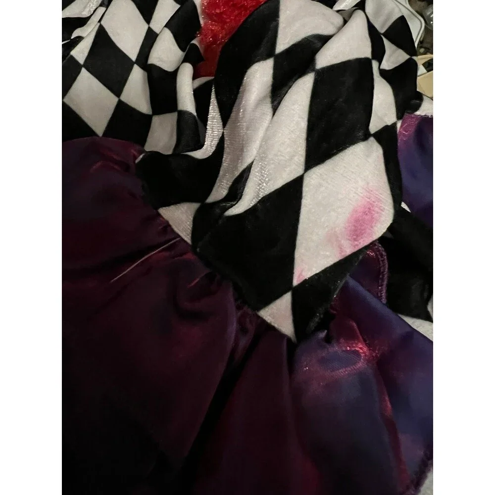 Girls Carnival Clown Unitard Costume Size 3-4T Cosplay Halloween Jumpsuit Only - Picture 6 of 8